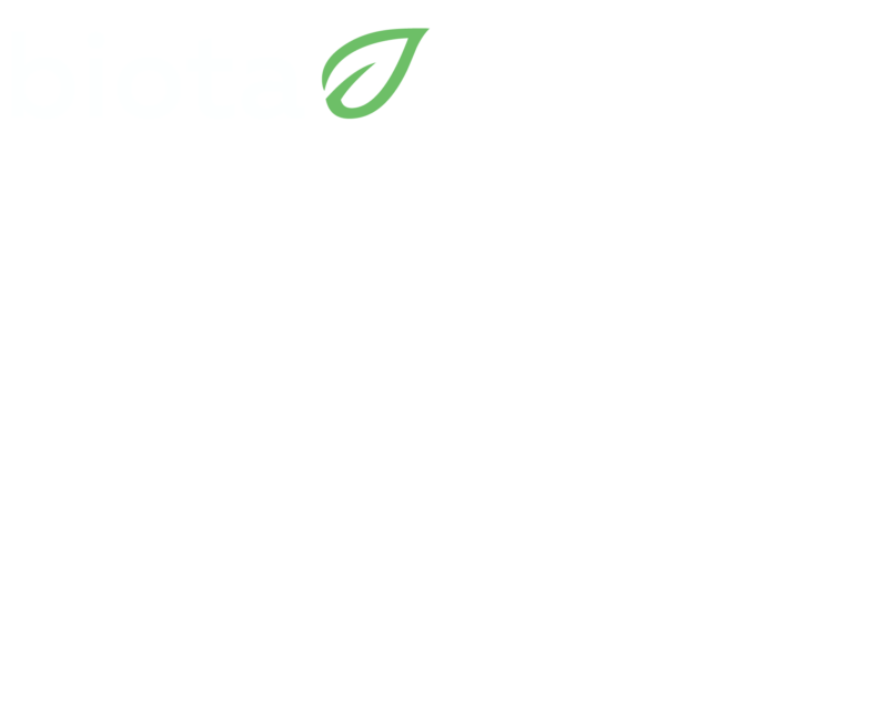 Special logo to celebrate 20th anniversary. Twenty years of building biotas.